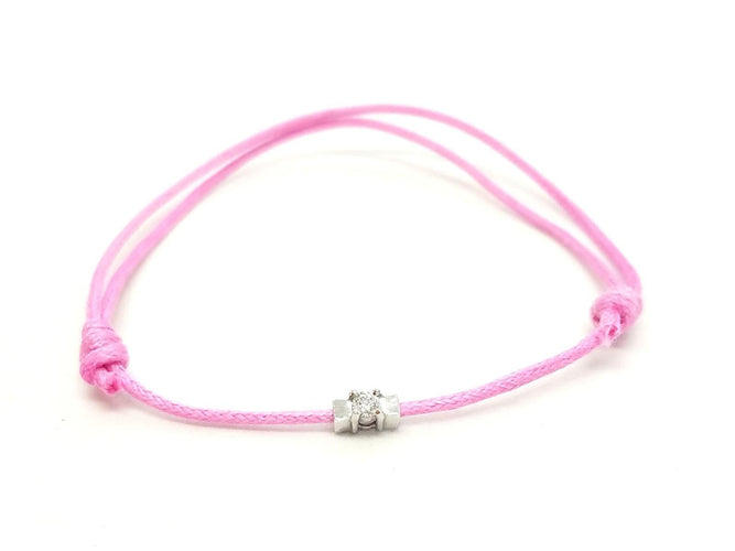 Bracelet Bracelet Cordon Or blanc Diamant 58 Facettes 578839RV