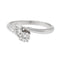 Bague 51.5 Bague Toi&Moi Or blanc Diamant 58 Facettes 2560738CN