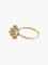 Bague Or Jaune / 52 BAGUE "FLEUR" OR & oxydes de zirconium 58 Facettes BO/220004 STA