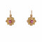 Boucles d'oreilles Dormeuses anciennes 2 ors rubis 58 Facettes 22-576