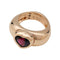 Bague 59 Bague Piaget, "Coeur", or rose, rhodolite. 58 Facettes 31256