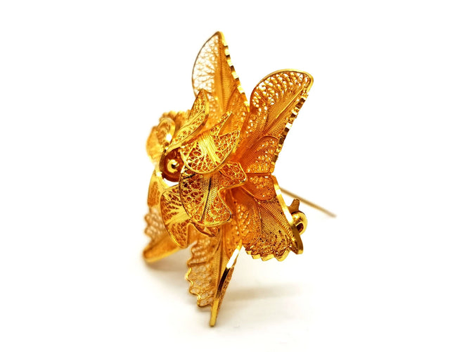 Broche Broche Fleur Or jaune 58 Facettes 1732134CN