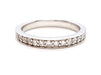 Bague 56 Bague Alliance Or blanc Diamant 58 Facettes 06315CD