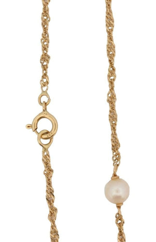 Collier COLLIER MAILLE TORSADÉ PERLES 58 Facettes 055211