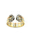 Bague 53 CARTIER. Collection Double C, bague 3 ors et diamants 58 Facettes