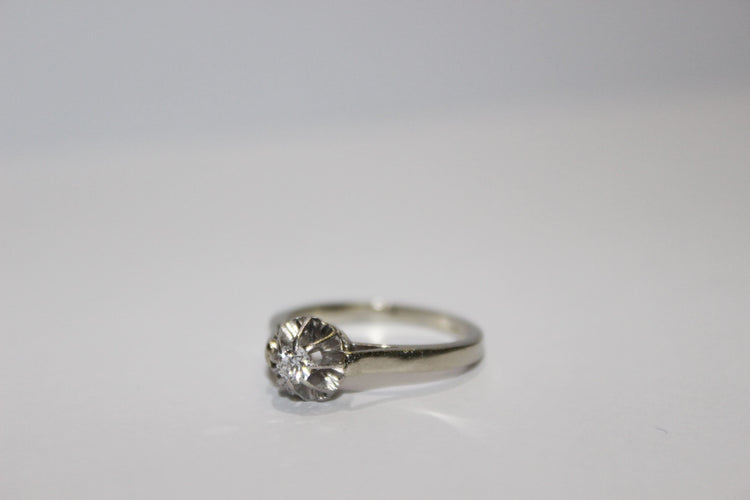 Bague 52 Bague solitaire Diamant 0.16ct 58 Facettes 11441