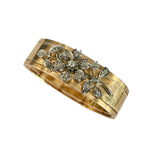 Bracelet Bracelet Jonc Diamants Napoléon III 58 Facettes 1161380