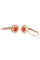 Boucles d'oreilles DORMEUSES ANCIENNES CORAIL 58 Facettes 074301