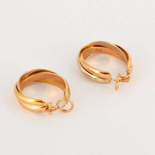 Boucles d'oreilles CREOLES CARTIER COLLECTION TRINITY 58 Facettes