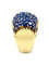 Bague GÜBELIN. Bague Tank or jaune et saphirs 58 Facettes