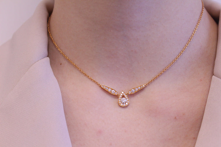 Collier CHAUMET - Collier Joséphine or rose 58 Facettes 082535