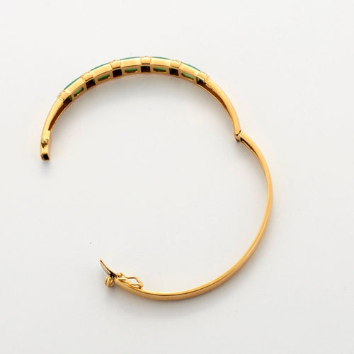 Bracelet VAN CLEEF & ARPELS – Bracelet Chrysoprase Diamants 58 Facettes