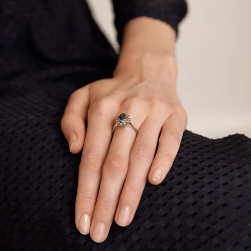 Bague BAGUE MARGUERITE SAPHIR & DIAMANTS 58 Facettes BO/230009//