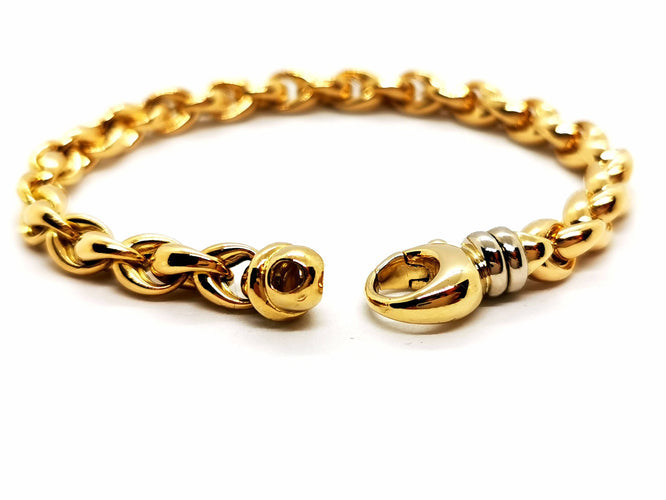 Bracelet Bracelet Maille ovale Or jaune 58 Facettes 1523670CN