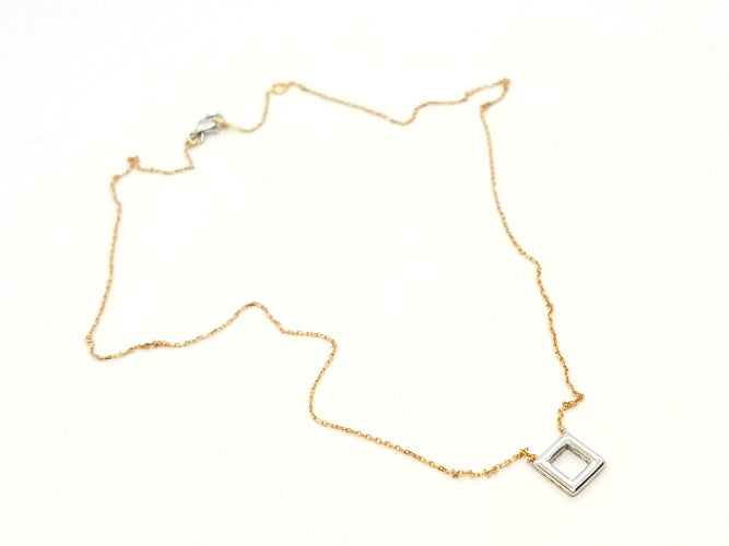 Collier Collier Or rose Diamant 58 Facettes 579208RV