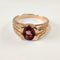 Bague Bague en or rose Diamants et tourmaline 58 Facettes 5587