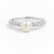 Bague 59 Bague Or blanc Perle 58 Facettes 1875600CN
