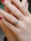 Bague 52 Bague Art-Déco Or blanc Platine Diamants 58 Facettes J180