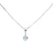 Collier Collier Pendentif Or blanc Aigue-marine 58 Facettes 2506320CN