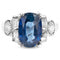 Bague 50 Bague Ceylan or gris saphir bleu diamants 58 Facettes 61100135