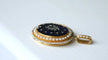 Pendentif Médaillon ouvrant Or jaune Argent Email Diamants Perles 58 Facettes