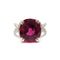 Bague Bague en Or blanc, rubellite & diamants 58 Facettes