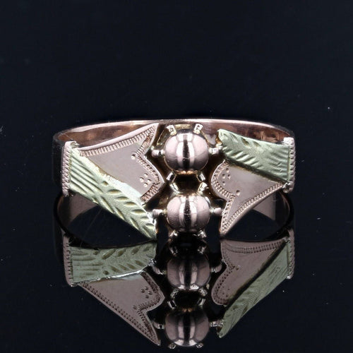 Bague 52 Bague toi et moi perles d'or 58 Facettes 21-377A