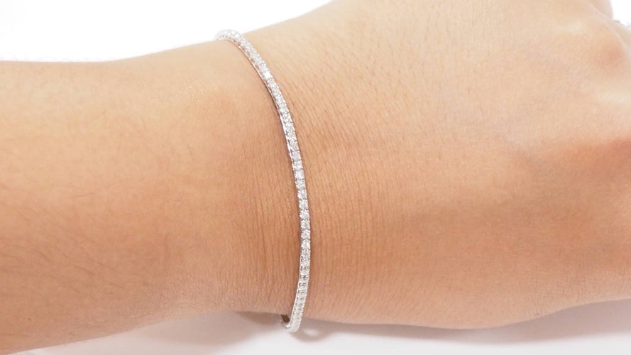 Bracelet Bracelet or blanc et diamants 58 Facettes 31618