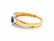 Bague 56 Bague Or jaune Saphir 58 Facettes 06353CD