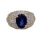 Bague 49 Bague saphir, or jaune et diamants. 58 Facettes 32103