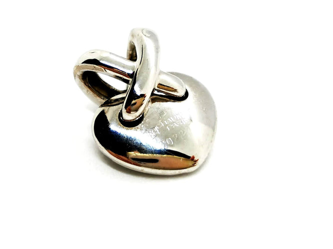 Pendentif Chaumet Pendentif Coeur Jeux de liens Or blanc 58 Facettes 1345922CN