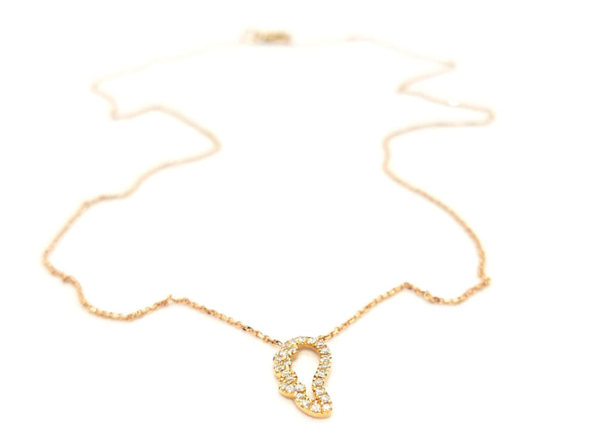 Collier Collier Aile d'ange Or rose Diamant 58 Facettes 579299RV