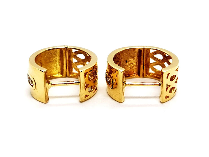 Boucles d'oreilles Boucles d'oreilles Créoles Or jaune Diamants 58 Facettes 1467703CN