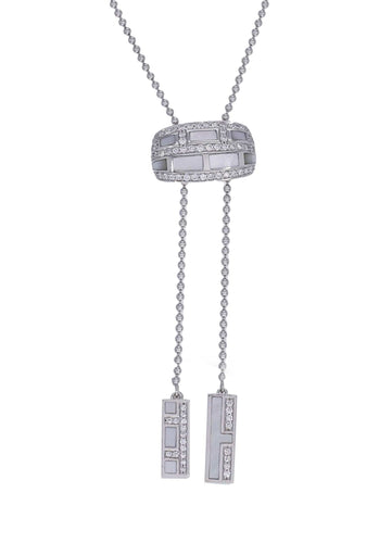 Collier Collier MAUBOUSSIN La Vertue en Or Blanc 750/1000 58 Facettes 62436-58306