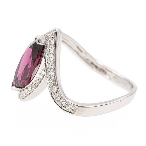 Bague 54 Bague Or blanc Grenat Almandin 58 Facettes 2329109CN