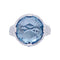 Bague 54 Bague Bulgari "Parentesi Cocktail" en or blanc, topaze bleue et diamants. 58 Facettes 33375