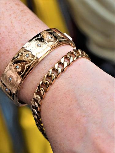 Bracelet Bracelet Manchette Or rose Perle 58 Facettes 1969284CN