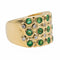 Bague 51 Bague Bandeau Or jaune Emeraude 58 Facettes 2734049CN