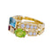Bague 52 Bague Bulgari, Allegra, or jaune, diamants, pierres de couleurs. 58 Facettes 32488