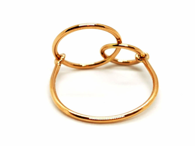 Bague 56 Ginette NY Bague Tiny circle Or rose 58 Facettes 1965011CN