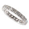 Bague 57 Alliance en or blanc, diamants 58 Facettes 12196-0004