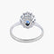 Bague Saphirs / Or Blanc / 48 BAGUE Marguerite « FLEUR » OR & SAPHIR 58 Facettes BO/220062