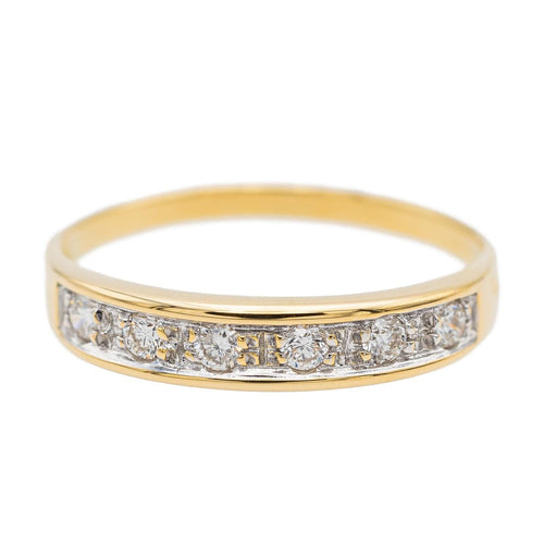 Bague 61 Bague Demi alliance Or jaune Diamant 58 Facettes 2674779CN