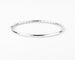 Bracelet Bracelet jonc en or gris serti de 3 lignes de diamant 58 Facettes