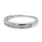 Bague 54 Bague Demi alliance Or blanc Diamant 58 Facettes 2718333CN