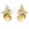 Boucles d'oreilles Boucles d'oreilles volutes or rose et platine. 58 Facettes 30918