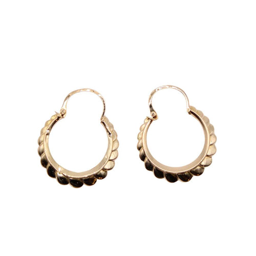 Boucles d'oreilles Petite créoles rondes 58 Facettes