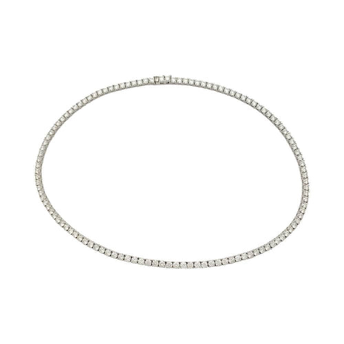Collier Collier rivière diamants en or blanc. 58 Facettes 31822