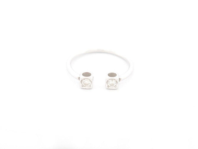 Bague 54 bague DINH VAN le cube diamant en or blanc 58 Facettes 258662