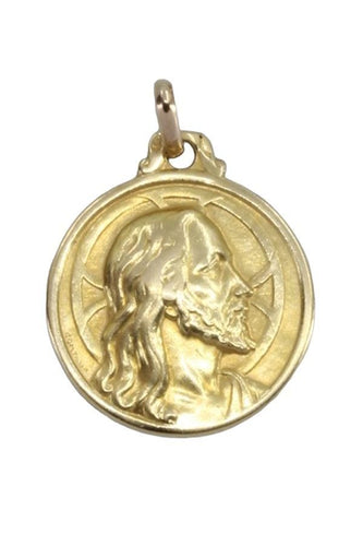 Pendentif MÉDAILLE DU CHRIST SIGNÉE G. CONTAUX 58 Facettes 059931
